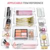 Bathroom Storage Organizer 25PCS Clear Plastic Drawer Bins for Makeup Kit Cosmetics Skincare Multi Size Tub