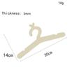 Cute Wooden Baby Hangers Bear Bunny Shaped Kids Clothes Hangers Heart Cutouts Non-Slip Nursery Organizer  Baby Clothes Outfits