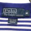 Polo by Ralph Lauren Border Pattern Short Sleeve Polo Shirt M Blue Fawn Men's Used