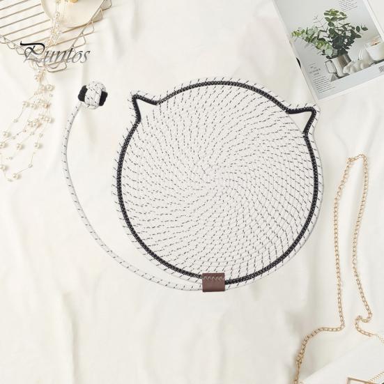 Cat Scratching Mat Natural Cotton Rope Scratch Pad Easy To Clean Pet Supplies Multi-Functional Indoor Wall Furniture Protector Cat-friendly