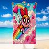 Quick Dry Beach Towel The Powerpuff Girls Pattern, Lightweight Absorbent Towel for Pool Beach Vacation Use