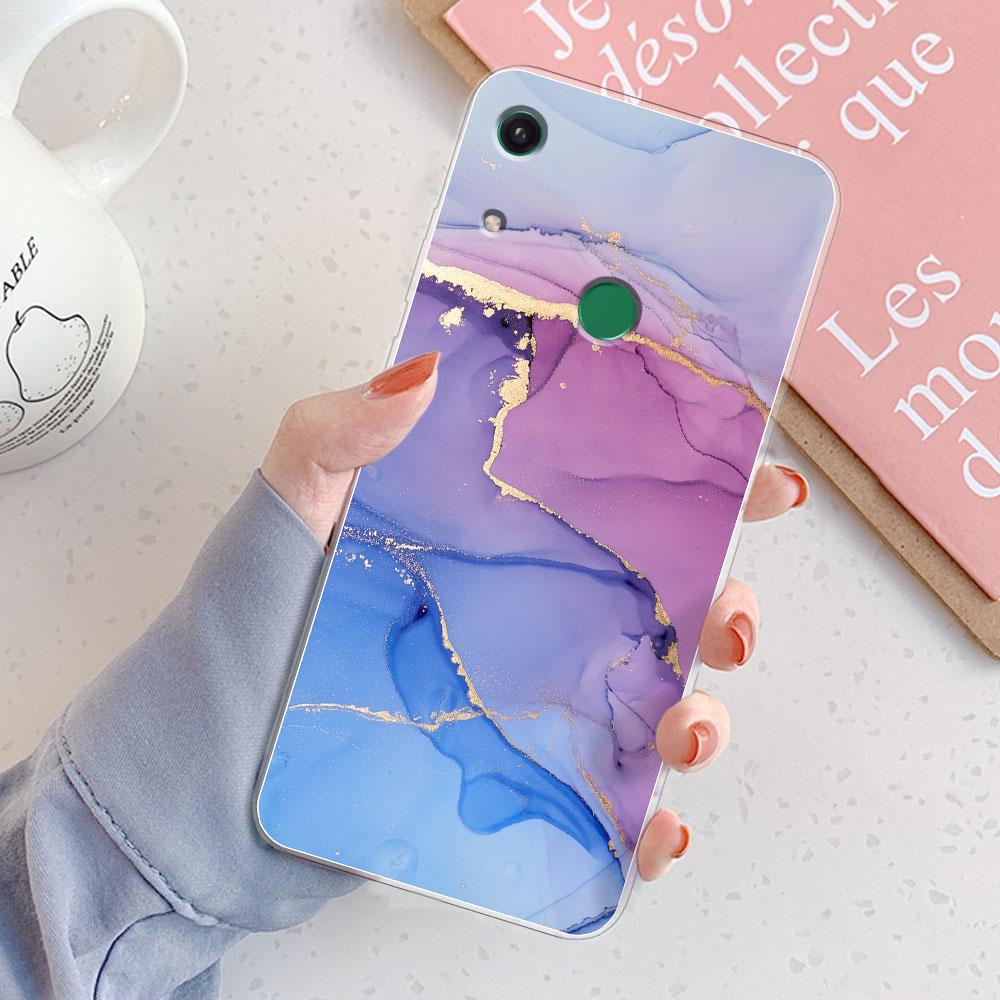 For Honor 8A Case Cover Honor 8A Pro Chic Girl Marble Silicone Clear Phone Cases for Honor 8A JAT-LX1 8 A Honor 8A Prime Bumper