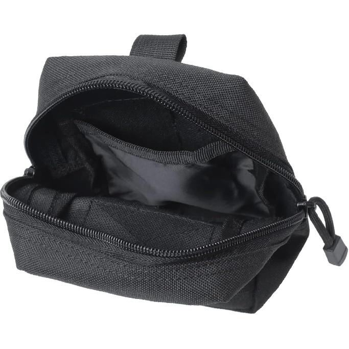 Tactical Car Seat Back Organizer Set Upgraded Tactical Molle Seatback Cover Protector Universal Fit Vehicles Truck MPV Pickup (Black with 2 Pouches)