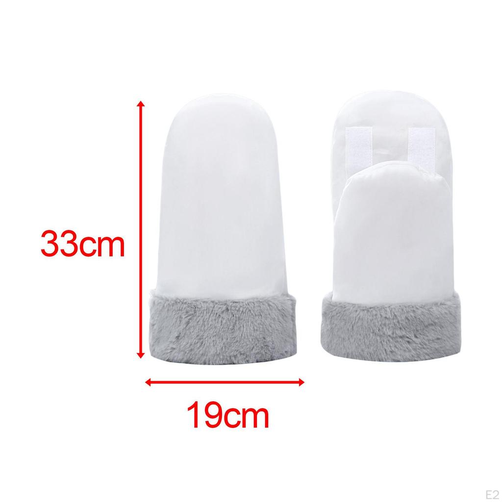 2 Pieces Gloves Waterproof Portable Warm for Pushchair Pet Gears
