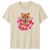 Love Unisexs TShirt Chow Chow Dog Valentines Day Gift For Her
