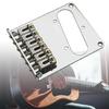 6 Rollensättel Elektrischer Bass Feste Brücke 6 Saiten Professionelles Basszubehör Feste Brücke Bassgitarrenteil für Gitarre
