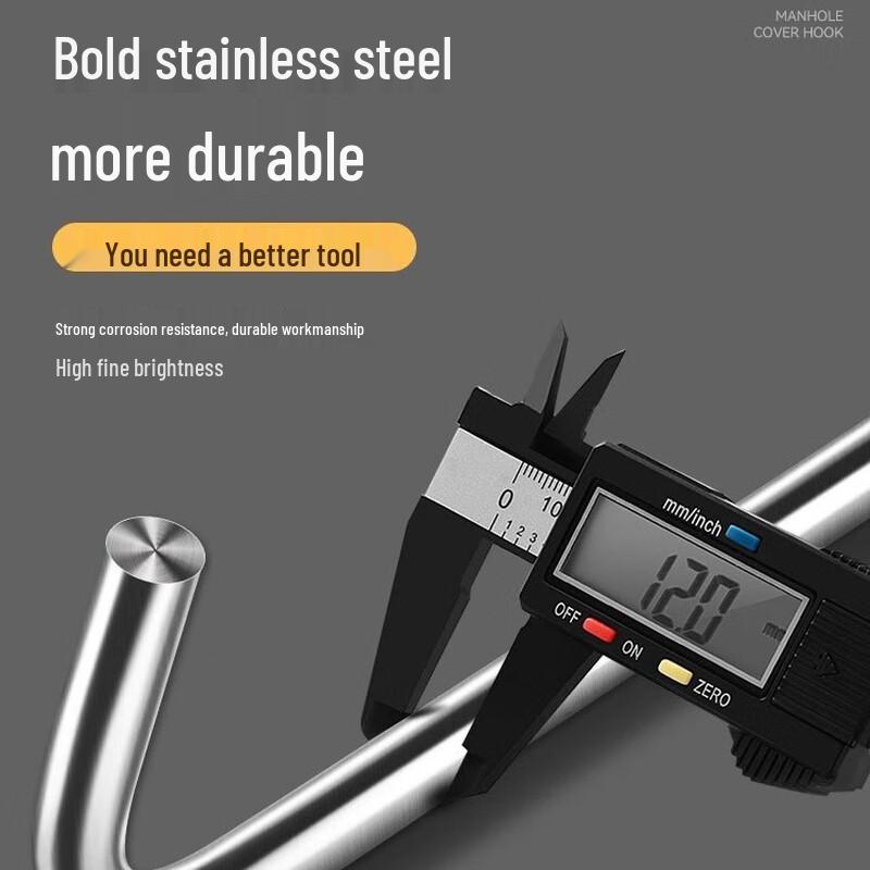 Black Scorpion Stainless Steel Manhole & Rolling Door Hook