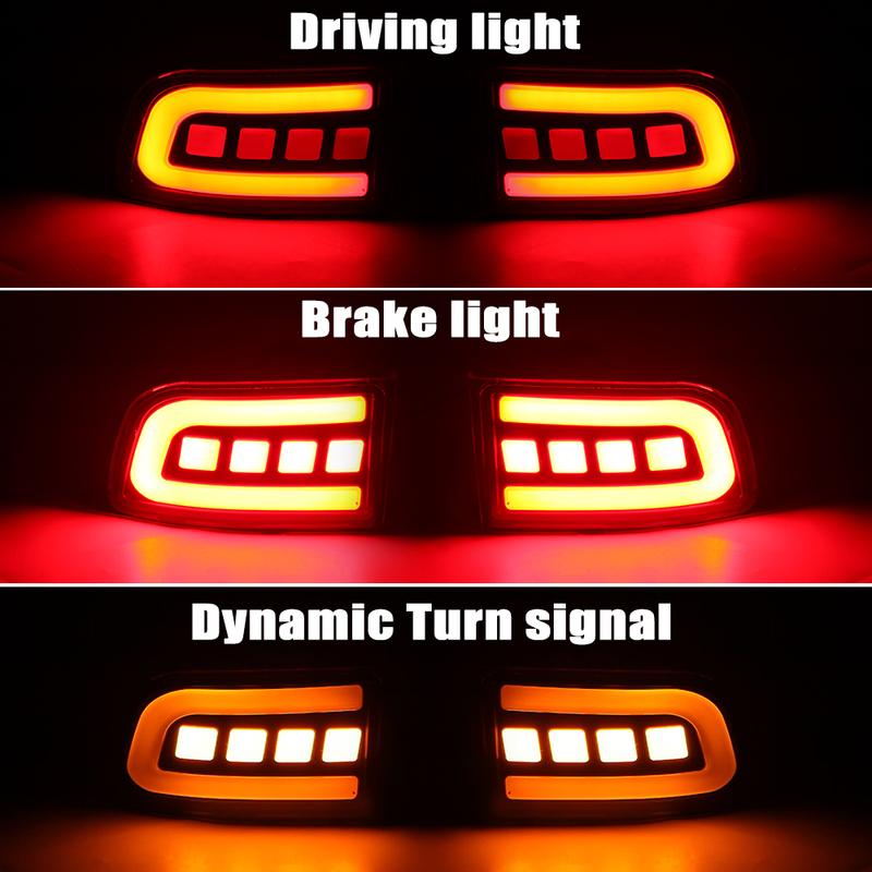 Rear Bumper Reflector Light LED For Toyota Land Cruiser Prado LC120 Fj120 120 2003 2004 2005 2006 2007 2008 2009 Brake Fog Lamp