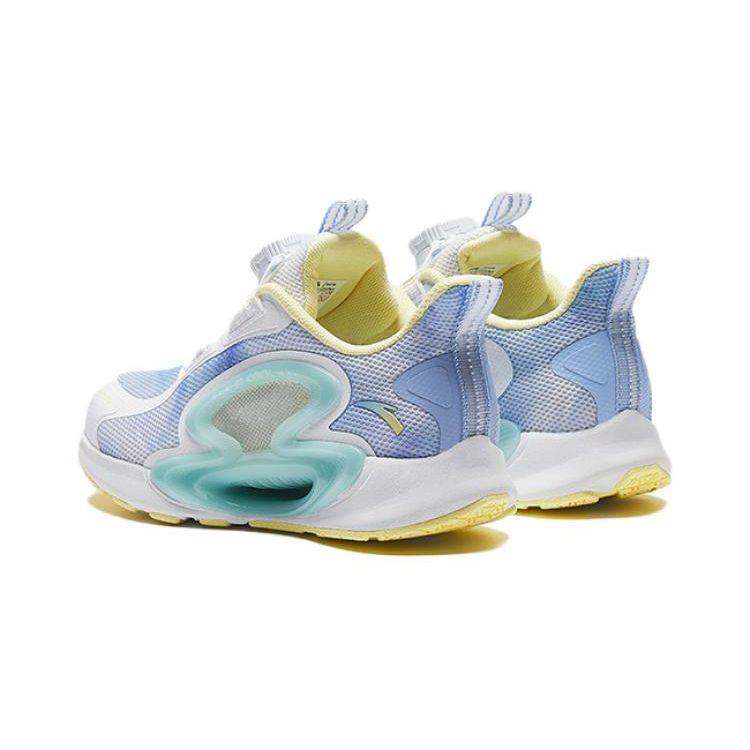 Anta Kids Monthly Physical Test Breathable Durable Low-Top Running Shoes Kids sneaker White Blue A322429999-4
