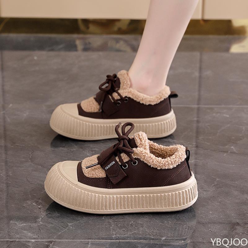 Nové sportovní boty dámské podzimní zimní všestranné módní bavlněné boty ležérní minimalistické pohodlné teplé ploché boty