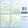 Soft Leather Student Notebook - A5/B5 Lined, Thick Cartoon Diary