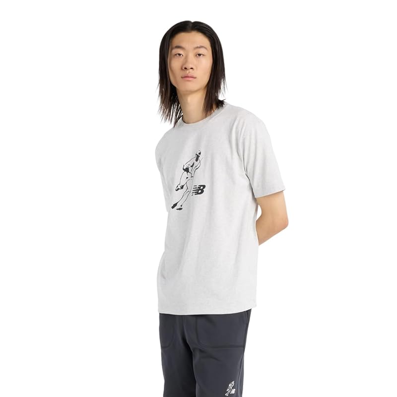 

[New Balance] street wear Shohei Otani graphic short sleeve t-shirt Always on Logo(MT43717) men s (AHH) ash heather M