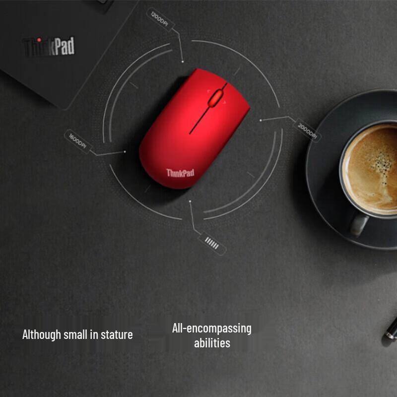 Lenovo Classic Red Dot Dual-Mode Wireless Mouse