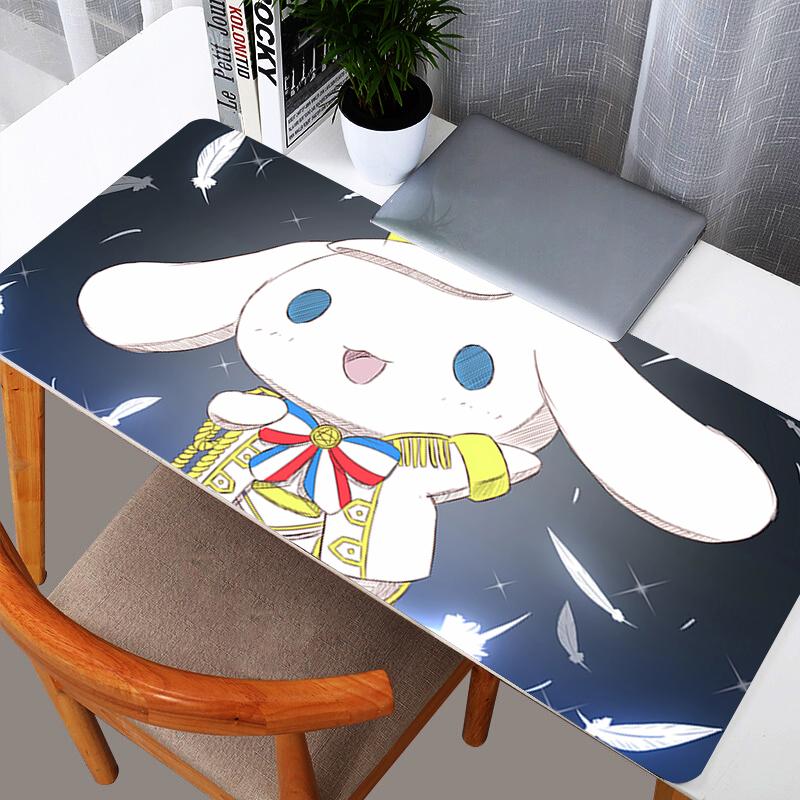 Cinnamoroll Mouse Pad durable Large PC Computer Gamer Kawaii Gaming Accessories Mousepad Keyboard Desk Mat Carpet Table