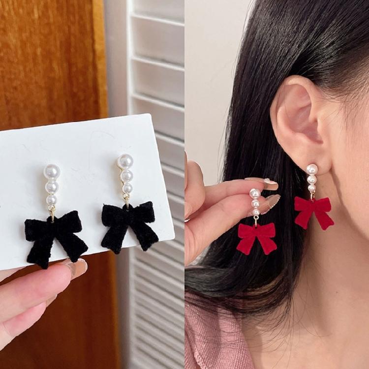 Fashionable Bowknot Earring Accessories Cute Ear Rings Studs Jewelry for Women