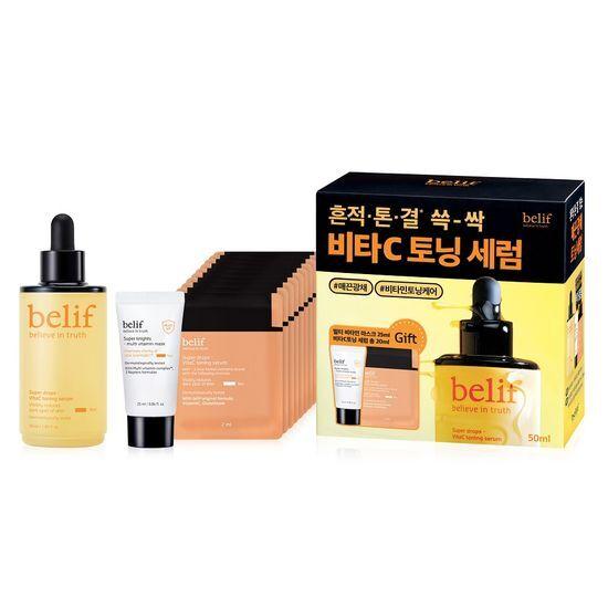 Large Capacity Vita Serum Belief Super Drops Vita C Toning Serum 50ml