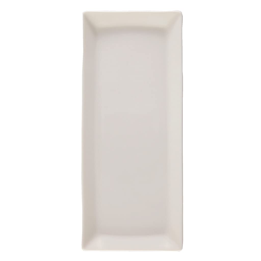 Mori Osamu Ware Long Plate, 115mm Long X 270mm Wide X 20mm High (Made In Japan, Microwave Safe, Far Infrared, Negative Ion)