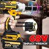 21V 380N.m Electric Impact Wrench Brushless Hand Drill Installation Power Tools With 2X 6000mAh Li Battery Batteries