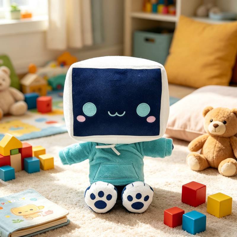 Tower Defense Simulator Narrator Minbitt Tv Plush Doll Stuffed Toy With Soft Pp Cotton For Kids And Collectors