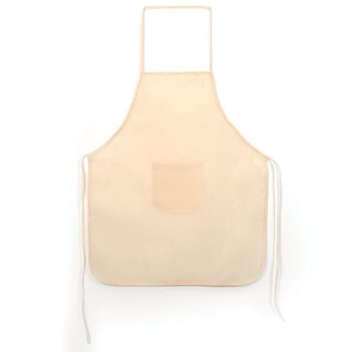 Tablier enfant - GRAINE CREATIVE ON A TOUS DU TALENT - 49 x 60 cm - Coton naturel - Beige - Lavable