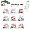 New Cross-border Chinese Style Ink Painting Digital Printing Flannel Bedding Set