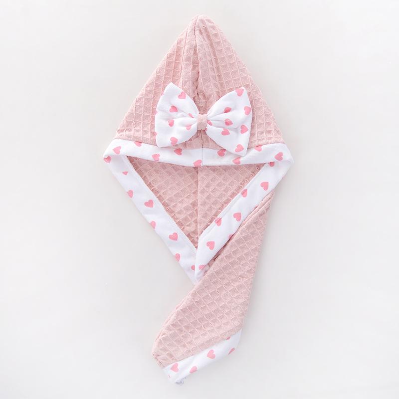 European and American waffle dry hair cap, absorbent microfiber bag head towel, bath dry hair towel, shower cap