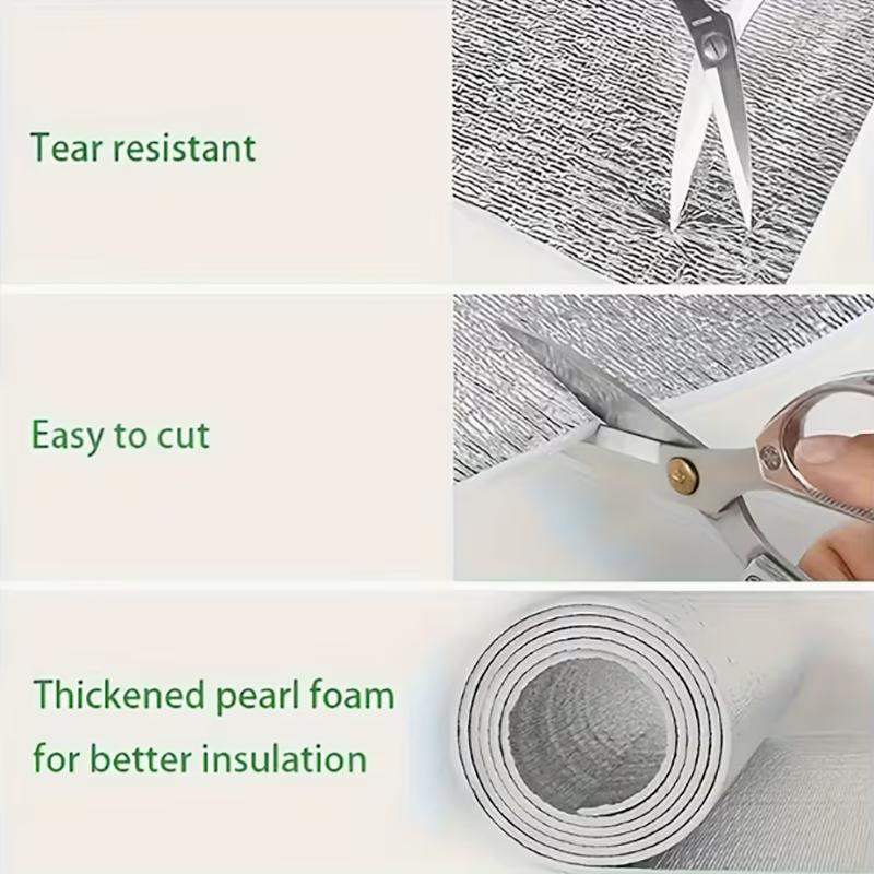 1 Roll of 40cm Wide Waterproof anti Fouling anti Cold Insulation Aluminum Foil Insulation Film Can Be DIY Easy to Install Film