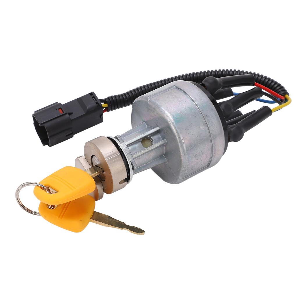 Starter Ignition Switch with Protective Cover 2 Keys for Sany SY210 SY235 SY225 Excavator