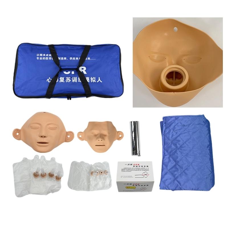 Lung Bag CPR Manikin Face Cover Resuscitation Operation Mat For CPR Certification Courses Educational Tool