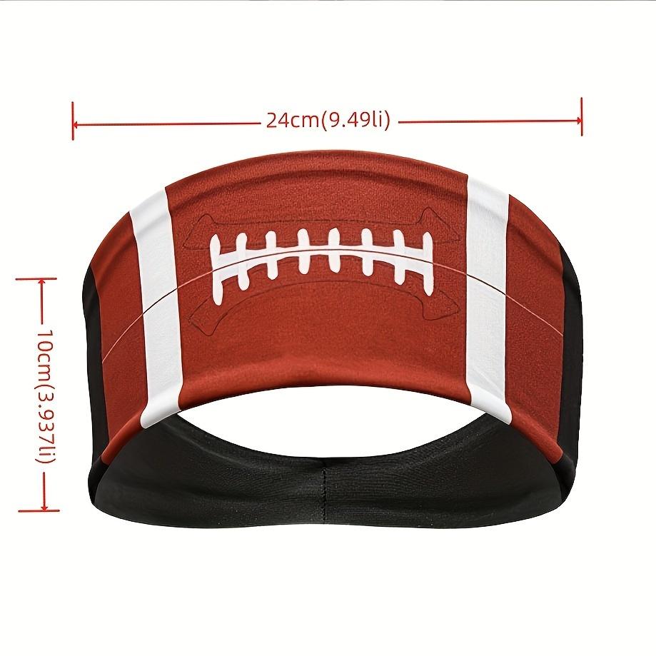 Sport Style Headband, Basketball Football Baseball Rugby Print Hairband, Sweat Absorption Headwear Headwrap For Running Fitness Yoga