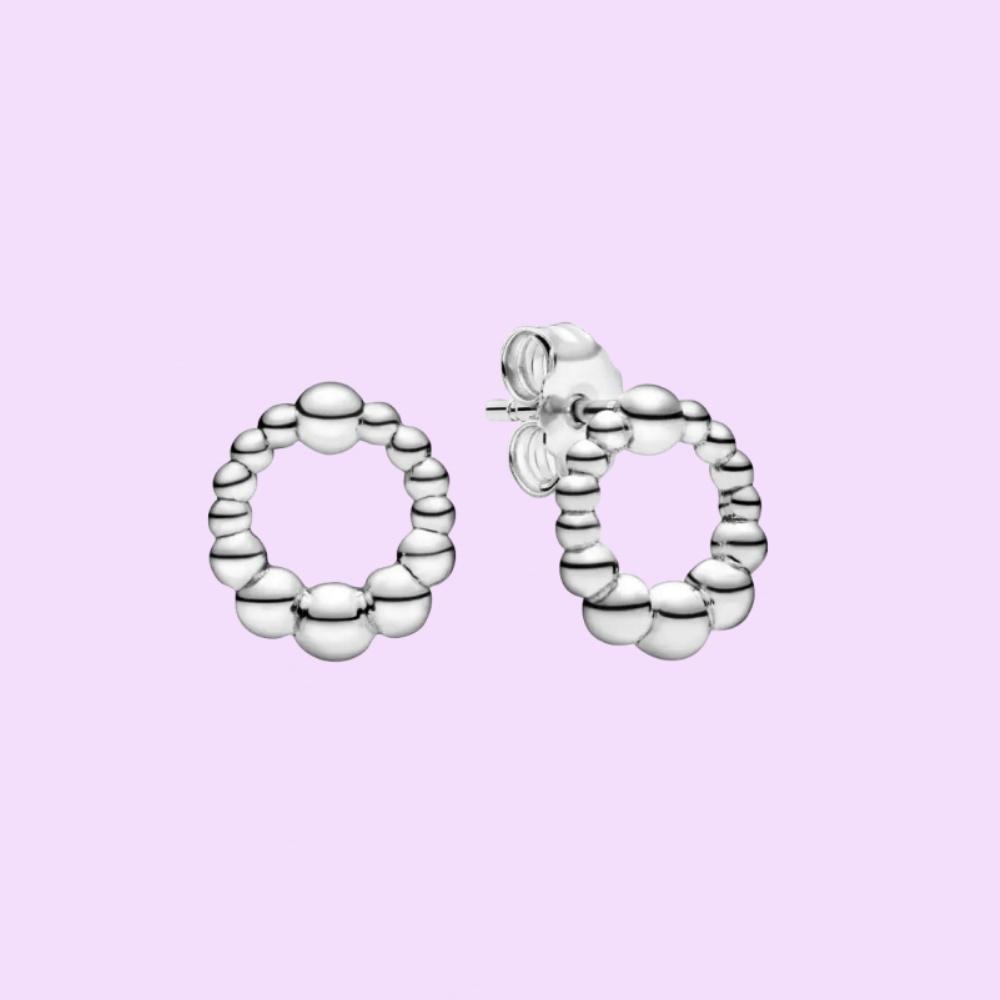 Sterling Silber Herzförmiger Stecker Ohrring für Damen Geburtstags Schmuckgeschenke Mit Stoffbeutel