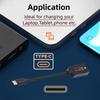 65W 100W 140W Square DC Plug to USB Type-C PD Converter Cable DC Input to USB-C PD Fast Charging Adapter For Lenovo Laptop Power Supply Cord