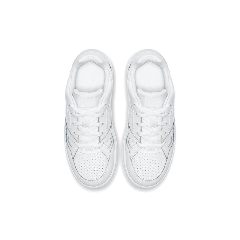 Nike Son Of Force Abrasion Resistant Low Top Skateboard Shoes Pure White Children Aged 3 7 Years Old Sneakers 615152-109