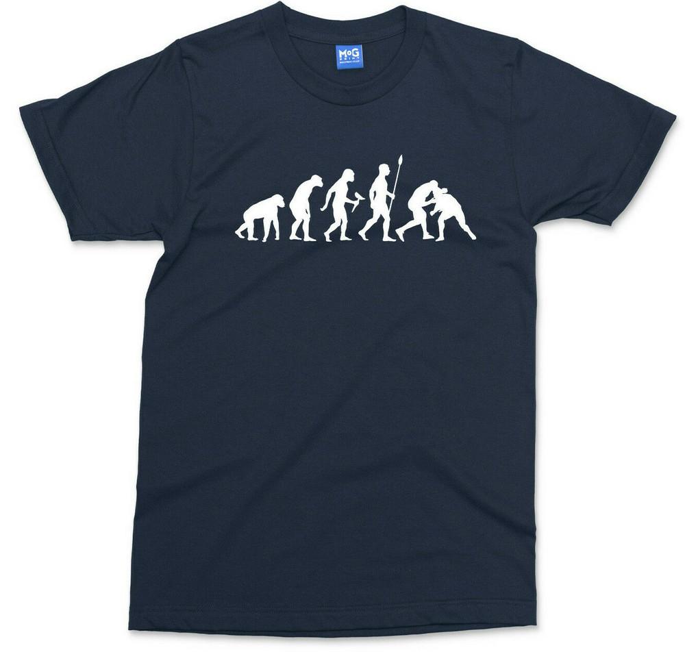 Wrestling TShirt Funny Wrestler Evolution Grappling Mma Martial Arts Training S