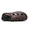 Summer Men's Casual Sandals Large Size Genuine Leather Casual Handmade Sandals Breathable Casual Sneakers Sandals for Men
