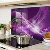 Decorative Glass Cutting and Serving Board Abstract Wave 80X52 Cm