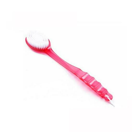 

Long Handle Shower Brush with Soft Bristles for Back Scrubbing and Exfoliation красный