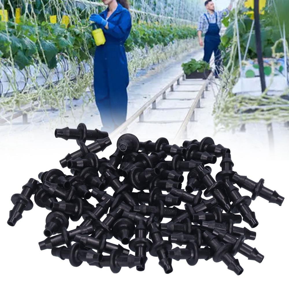 200PCS 4/7mm Hose Straight Hose Adapter Anti-Leak Barbed Connector  Micro Sprinkler System