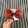 Korean Princess Pearl Bow Hair Clip for Girls - Fashionable Yarn DIY Headwear