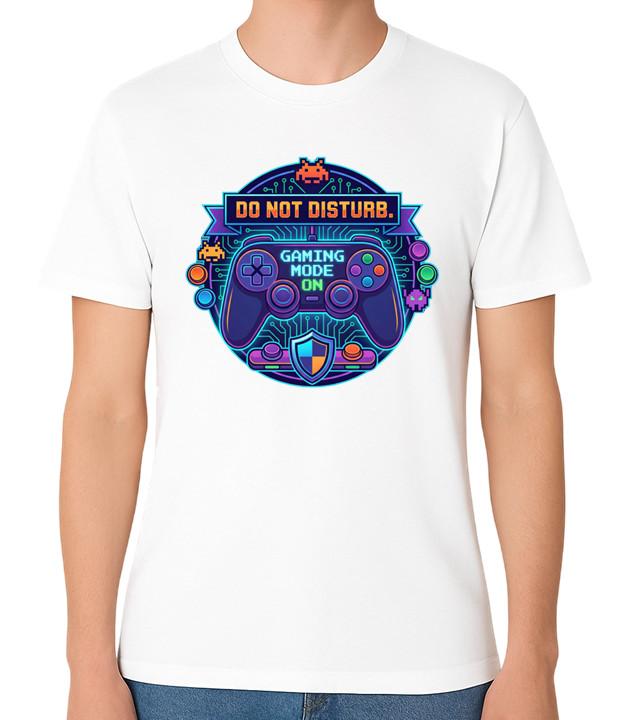 Do Not Disturb Gaming Mode On Unisex T-Shirt Funny Gamer Controller Tee S