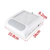 Nail Dust Collector Machine with Reusable Filter Mesh Extractor EUR White