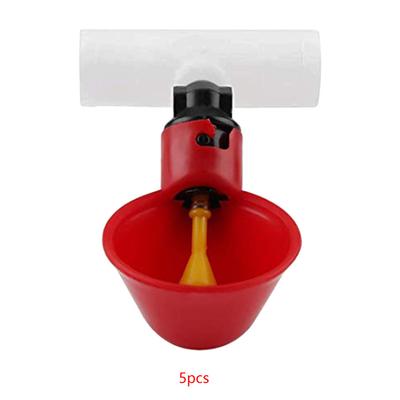 5pcs Automatic Water Feeder Poultry Drinker Drinking Cups For Chicken/Bird
