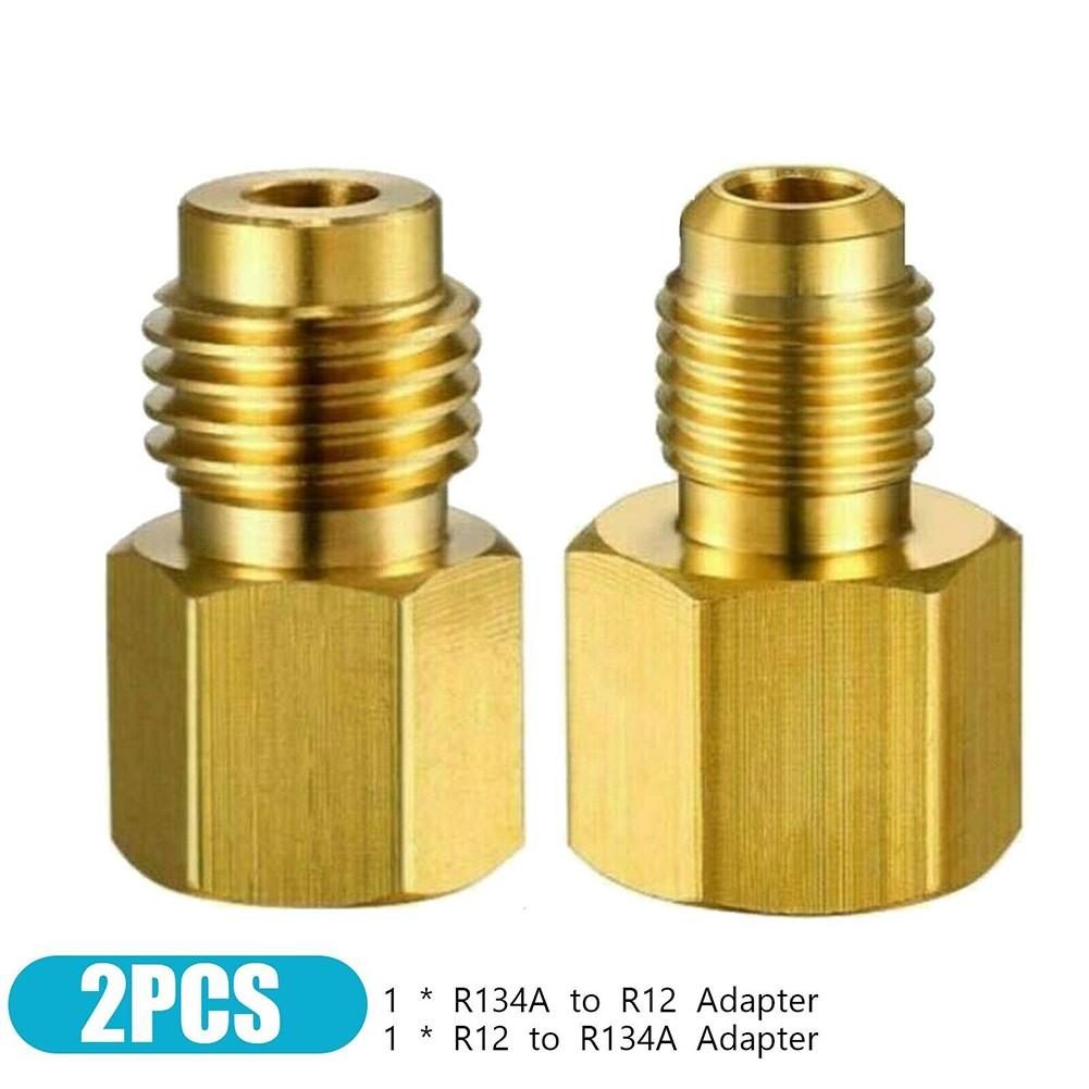 Adapter R410A 1/4 SAE Quick Connector To 1/2 ACME 1/2 ACME To 1/4 SAE Connector