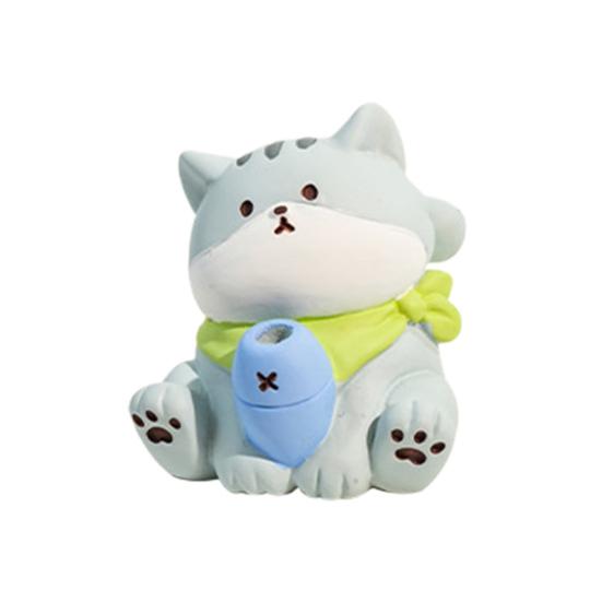 Cute Cat Whisker Collector 3D Cartoon Cat Sculpture Pet Beard Holder Resin Cat Whisker Vase Mini Pet Vibrissae Keepsake Sympathy Gift for Cat Lovers