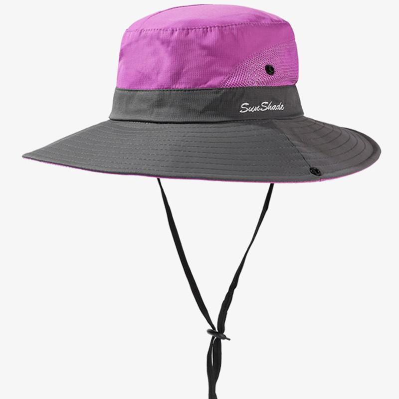 Versatile Hat Contrast Colored Womens Breathable Sunshade Fisherman Hatscaps