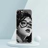 Fashion Black Girl Phone Case for iPhone 16 15 14 13 12 Pro Max Cover Transparent for iPhone 11 Pro Max 7 8 Plus XS XR Shell Bag