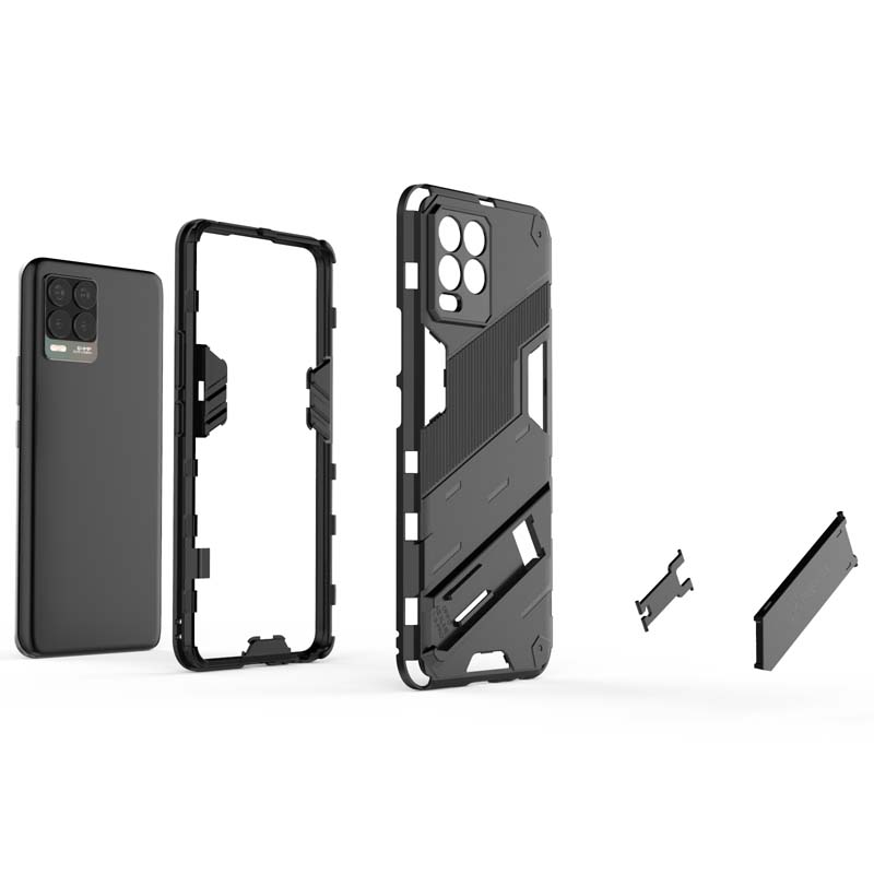 Armor Case for Realme 8 Pro Shockproof Lens Camera Protective Robot Holder Back for OPPO Realme 7 Pro 8 Realme8 Phone Cover