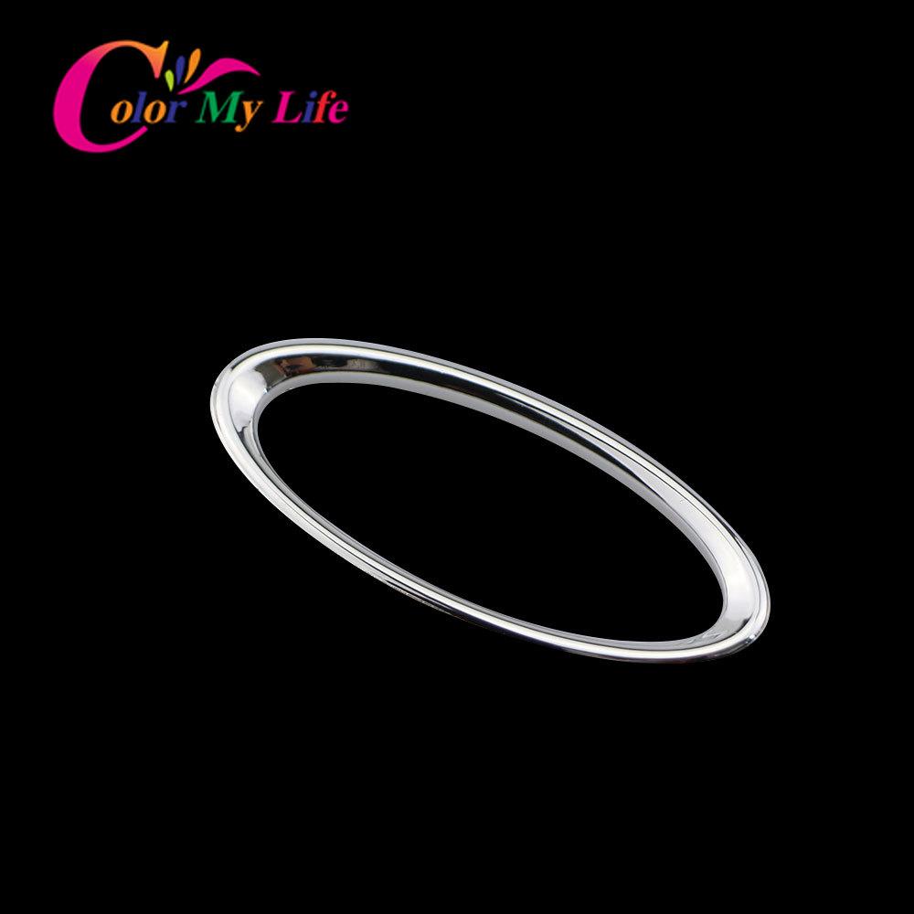 Autocolante decorative pentru acoperirea volanului auto ABS cromat pentru Ford C-Max Cmax C Max 2011 - 2014