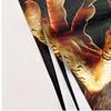 Close-up of the sharp claws of a raptor polyester microfiber beach towel is highly absorbent suitable for swimming beach outings