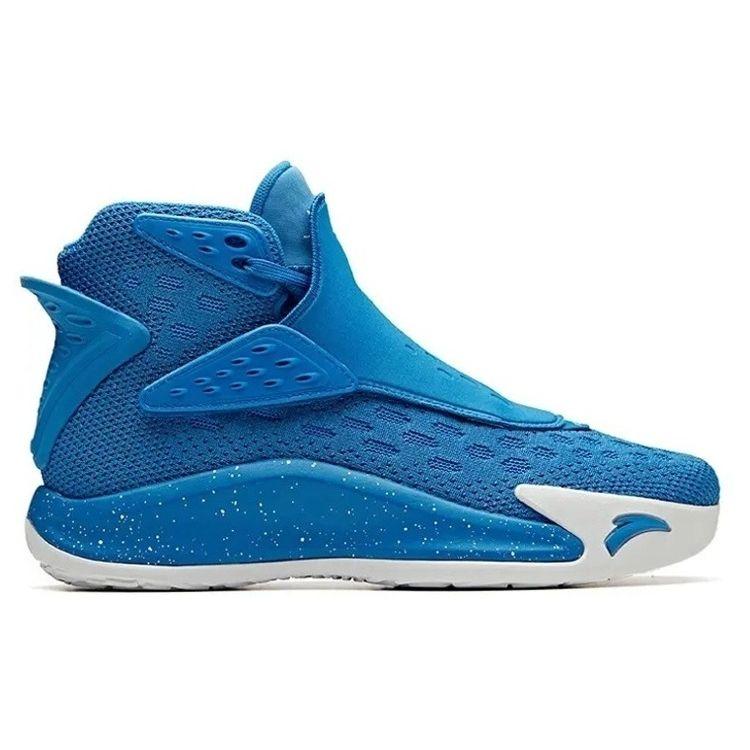 Anta KT5 Away Thompson 5 Mesh Non-Slip Wear-Resistant High-Top Basketball Shoes Men Sneaker White Blue 11941101-6